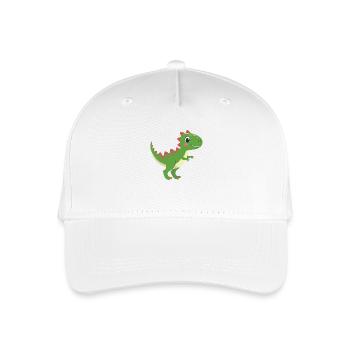 Düwex – Le cool T-Rex aux pointes rouges - Casquette de baseball bio Enfant - blanc - Devant