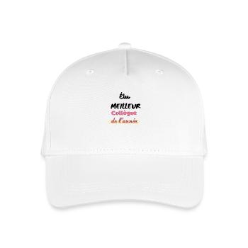 Best Colleague of the Year - Organic Kids’ Baseball Cap - white - Front