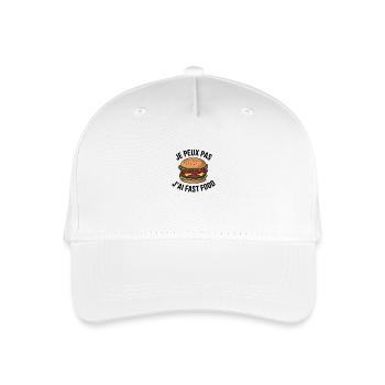 je peux pas j'ai fast food - Casquette de baseball bio Enfant - blanc - Devant