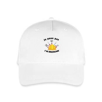 I can't I DIY - Organic Kids’ Baseball Cap - white - Front