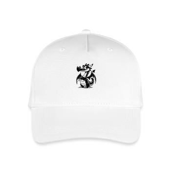 Clever Kids Dragon with Wings - Organic Kids’ Baseball Cap - white - Front