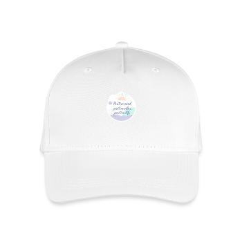 Positive Vibes Beruhigende ästhetische Achtsamkeit - Kinder Bio Basecap - Weiß - Vorne