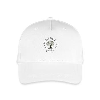 Là où souffle le vent, je me tiens ! vêtements bio - Casquette de baseball bio Enfant - blanc - Devant