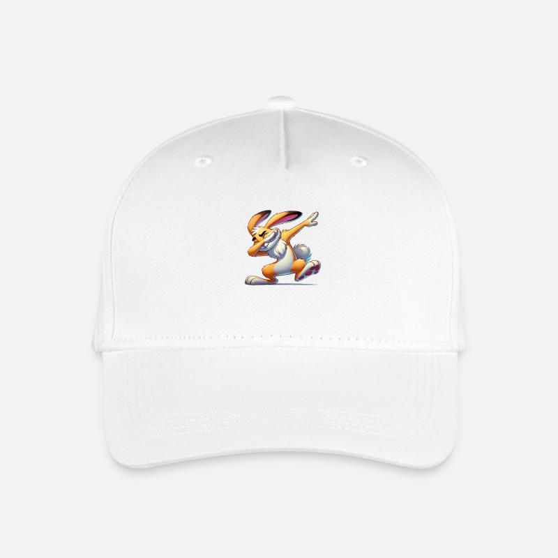 hase dabbing comic - Kinder Bio Basecap - Weiß