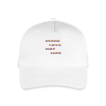 Make Love Not War – LGBTQ+ Pride Edition🌈 - Organic Kids’ Baseball Cap - white - Front
