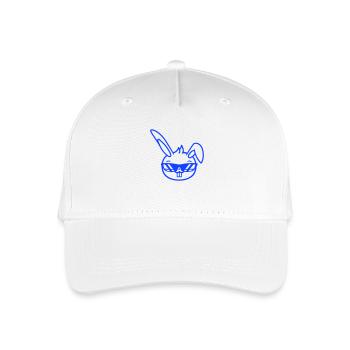 Hase Sonnenbrille Cool Hasenzähne Kaninchen Lustig - Kinder Bio Basecap - Weiß - Vorne
