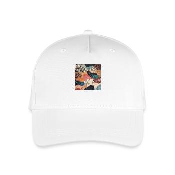 Diversity pattern - Organic Kids’ Baseball Cap - white - Front