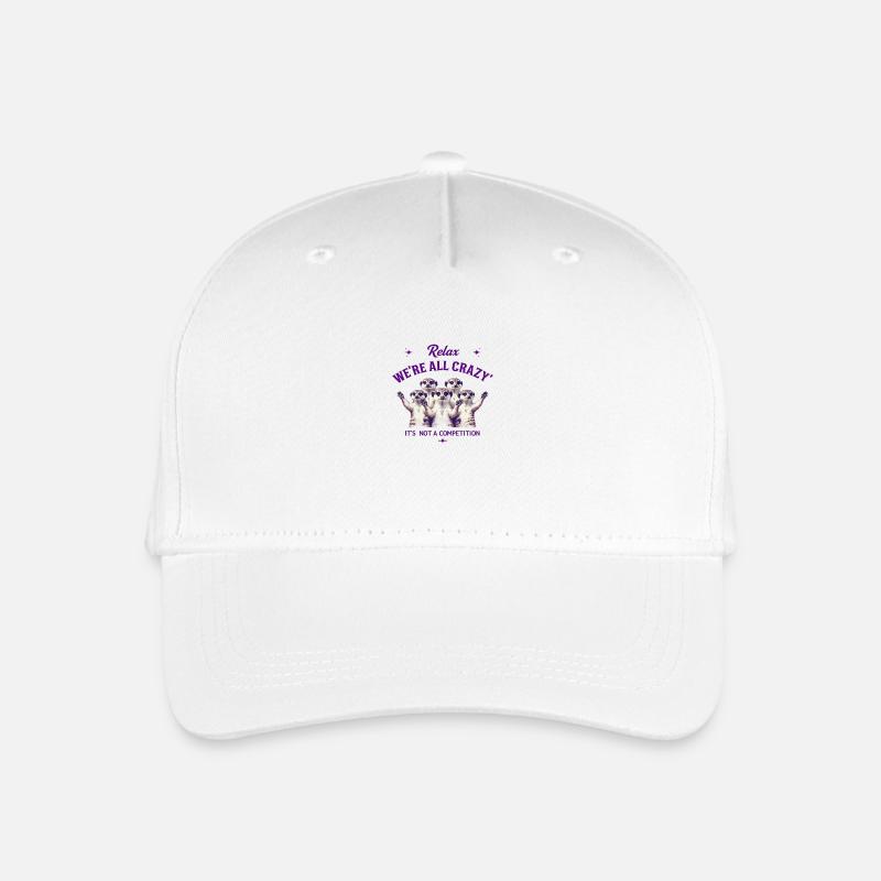 We Are All Crazy Relax - Organic Kids’ Baseball Cap - white