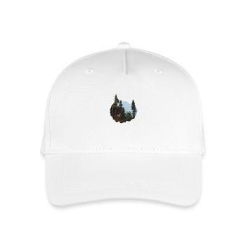 The Deer and the Black Forest - Organic Kids’ Baseball Cap - white - Front