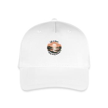 La vie est courte – profitez de chaque instant - Casquette de baseball bio Enfant - blanc - Devant