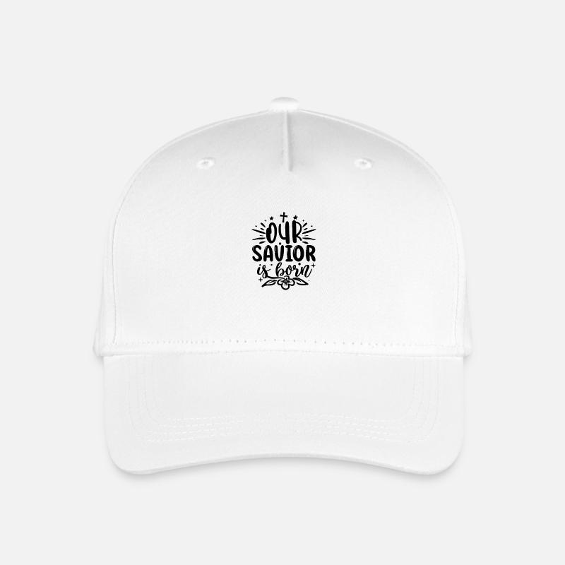 A savior was born to us - Organic Kids’ Baseball Cap - white