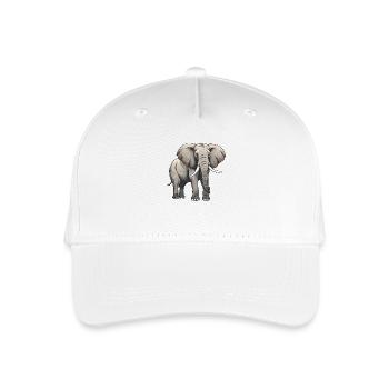 Elephant Animal - Organic Kids’ Baseball Cap - white - Front