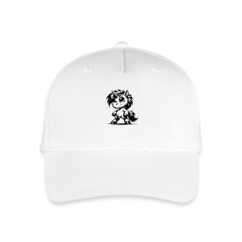 Knuffiges Einhorn sucht magische Abenteuerwelt - Kinder Bio Basecap - Weiß - Vorne