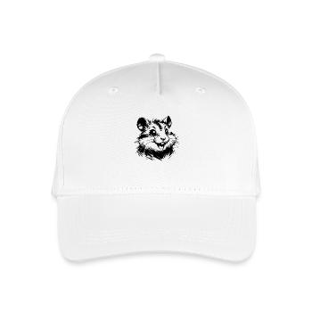 Sympathischer Hamster mit lebhaften Augen - Kinder Bio Basecap - Weiß - Vorne