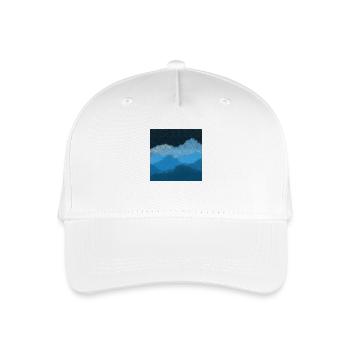 Mountains in the clouds - Organic Kids’ Baseball Cap - white - Front