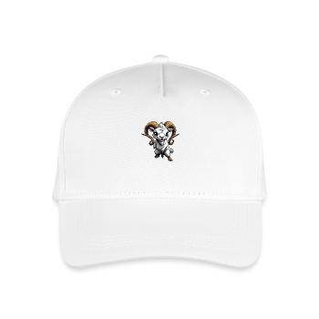 Cartoon Goat - Organic Kids’ Baseball Cap - white - Front