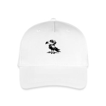 Drôle de corbeau avec de grands yeux et un grand bec - Casquette de baseball bio Enfant - blanc - Devant