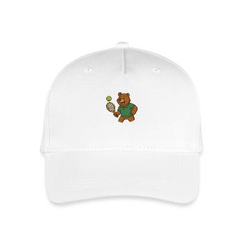 Ours de tennis - Casquette de baseball bio Enfant - blanc - Devant