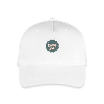 Thank you - Organic Kids’ Baseball Cap - white - Front