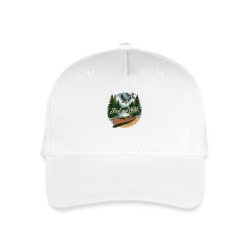 Trouvez votre nature sauvage – Aventure en canoë - Casquette de baseball bio Enfant - blanc - Devant