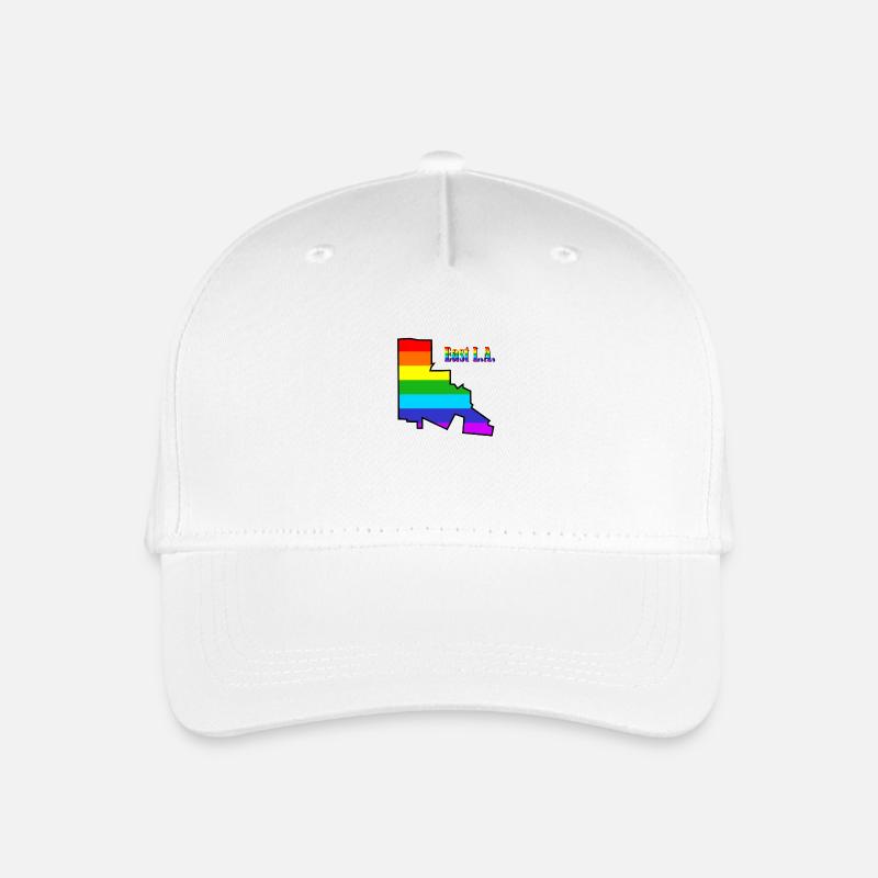 EAST L.A. Regenbogen - Kinder Bio Basecap - Weiß
