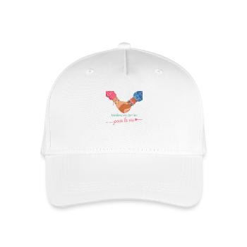 Beste Freunde fürs Leben - Kinder Bio Basecap - Weiß - Vorne