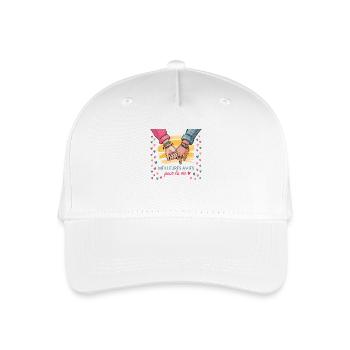 Beste Freunde fürs Leben - Kinder Bio Basecap - Weiß - Vorne