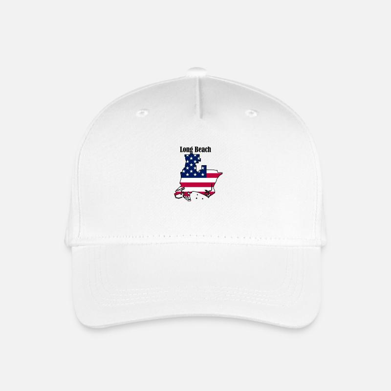 Langer Strand - Kinder Bio Basecap - Weiß