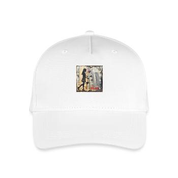 Graffiti LOVE Girl with Rose Rust Street Art - Organic Kids’ Baseball Cap - white - Front