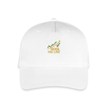 HODL The Line – Crypto Trading Chart - Organic Kids’ Baseball Cap - white - Front