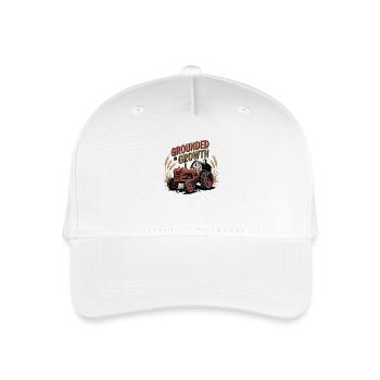 Grounded in Growth - Organic Kids’ Baseball Cap - white - Front