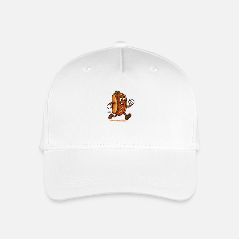 Running Worschd - Kinder Bio Basecap - Weiß