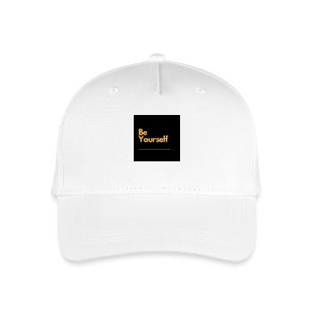 BE YOURSELF Selbstliebe - Kinder Bio Basecap - Weiß - Vorne