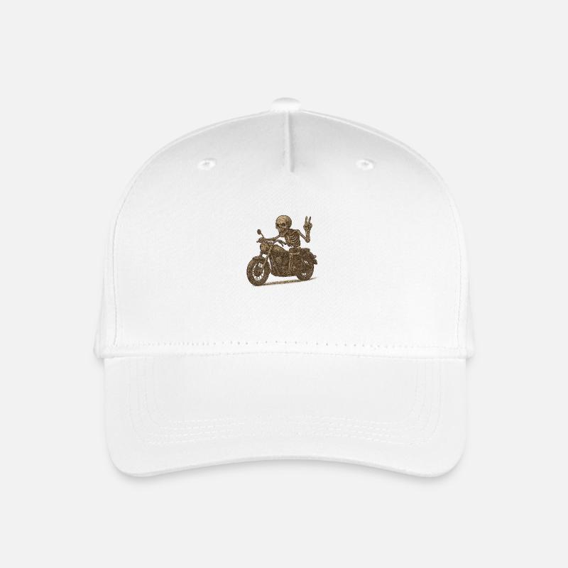 biker 3 - Kinder Bio Basecap - Weiß