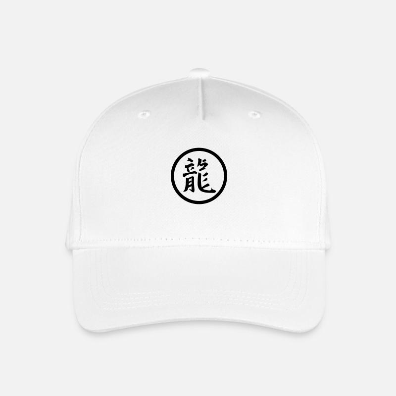 Dragon Sign 01 - Kinder Bio Basecap - Weiß