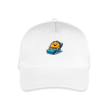 Taco d’été sur la plage Chaise longue - Casquette de baseball bio Enfant - blanc - Devant