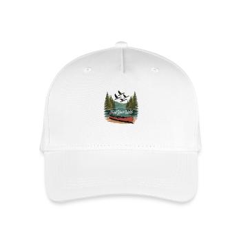 Trouvez votre nature sauvage – Aventure en canoë - Casquette de baseball bio Enfant - blanc - Devant