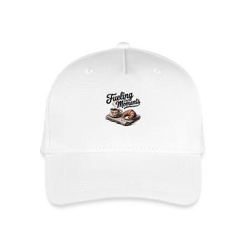 Fueling First Moments – Coffee & Croissant - Organic Kids’ Baseball Cap - white - Front