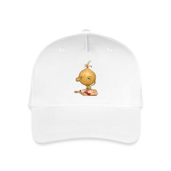 Zwiebel schneidet Menschen - Kinder Bio Basecap - Weiß - Vorne