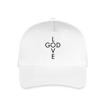Liebe Gott - Kinder Bio Basecap - Weiß - Vorne
