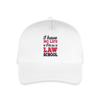 law student - Organic Kids’ Baseball Cap - white - Front