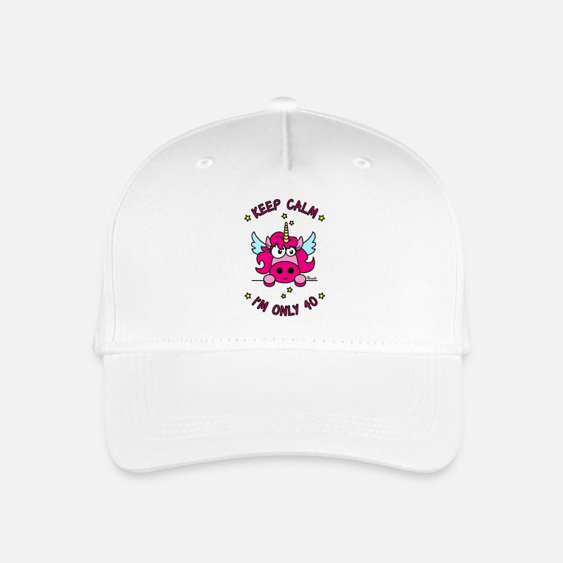 Licorne KEEP CALM I'm only 40 ans - Casquette de baseball bio Enfant - blanc