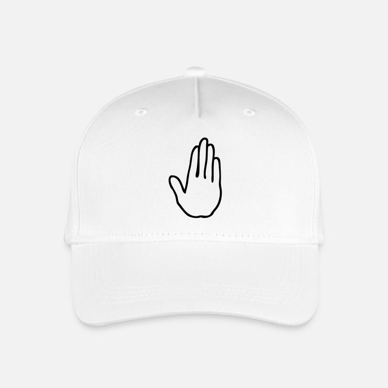 main stop hand 2105 - Casquette de baseball bio Enfant - blanc