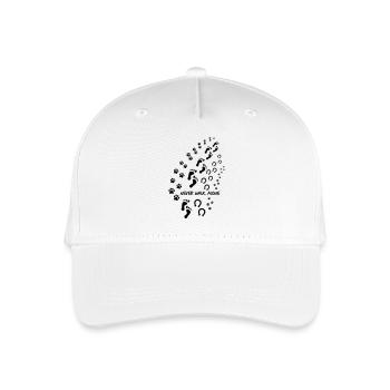ne marche jamais seul 3 - Casquette de baseball bio Enfant - blanc - Devant