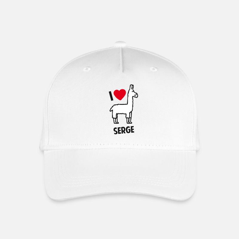 serge le lama - Casquette de baseball bio Enfant - blanc
