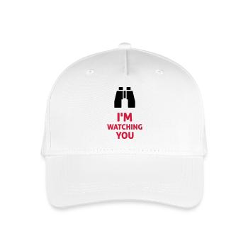 I'm Watching You - Kinder Bio Basecap - Weiß - Vorne
