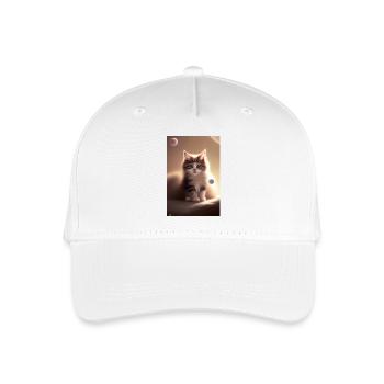 Baby Cat - Organic Kids’ Baseball Cap - white - Front