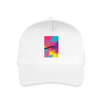 Abstrakte Kunst - Kinder Bio Basecap - Weiß - Vorne