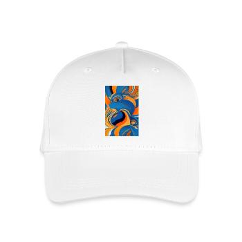 Abstrakte Kunst - Kinder Bio Basecap - Weiß - Vorne