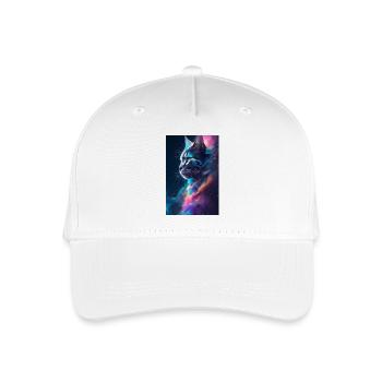 Cat Face - Organic Kids’ Baseball Cap - white - Front